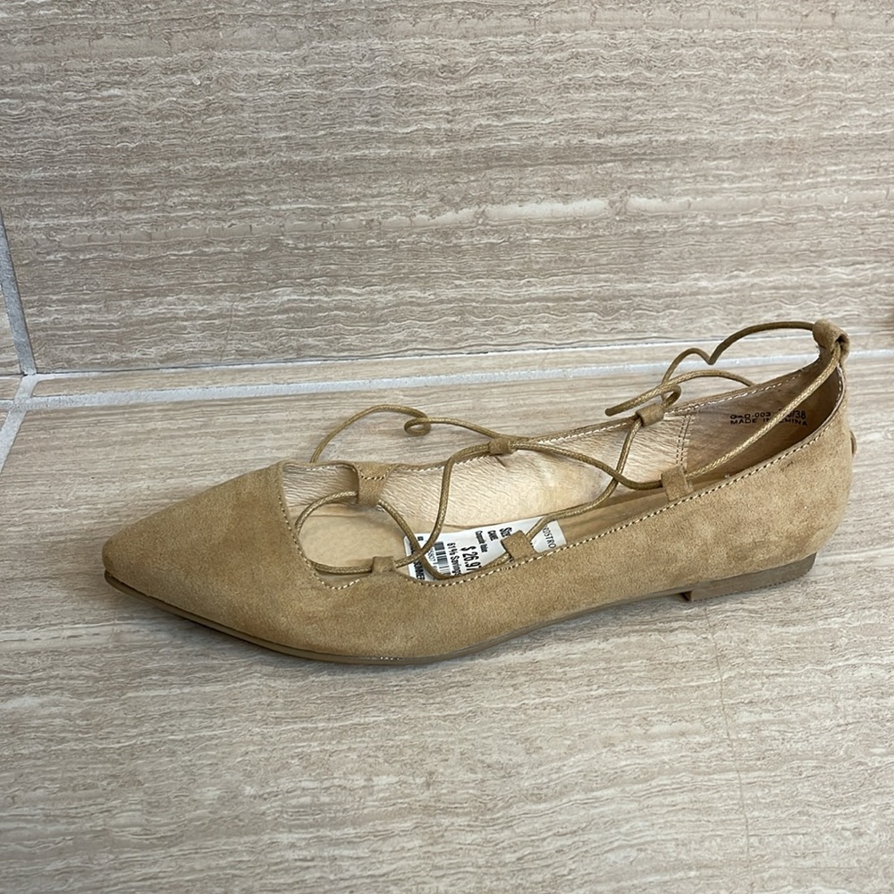CHINESE LAUNDRY NWT Women's Size 7.5 "Endless Summer Ghillie Ballet Flat Lace-Up - Picture 10 of 10